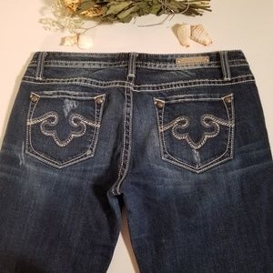 Rerock for Express Women's Jeans sz 12R Distressed